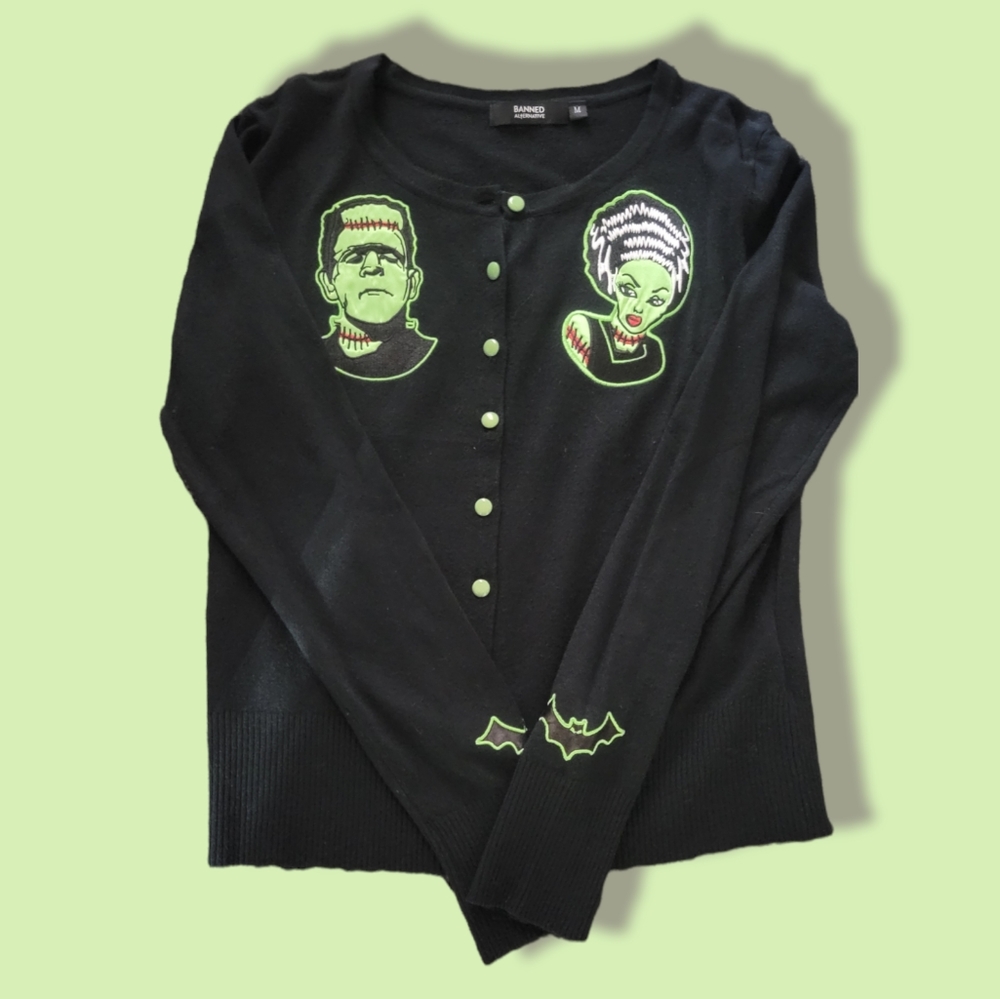 Frankenstein & Bride Cardigan
